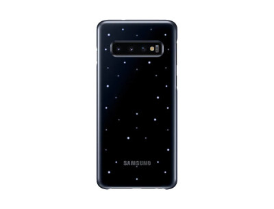 Твърди гърбове Твърди гърбове за Samsung Луксозен интерактивен гръб оригинален LED COVER EF-KG973CBEG за Samsung Galaxy S10 G973 черен 